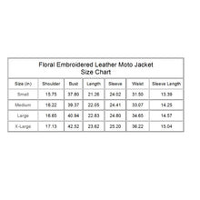 Load Image into Gallery Viewer, Floral Embroidered Leather Moto Jacket - Sexi Biker