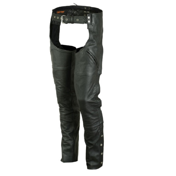 Modern Deep Pockets Leather Chaps - Sexi Biker