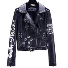 Load Image into Gallery Viewer, Struggle Leather Moto Jacket - Sexi Biker