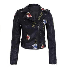 Load Image into Gallery Viewer, Sleek Knight Leather Moto Jacket - Sexi Biker