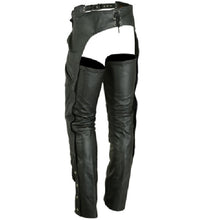 Load Image into Gallery Viewer, Double Deep Pockets Leather Motorcycle Chaps - Sexi Biker