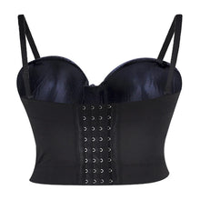 Load Image into Gallery Viewer, Leather Straps Bustier Zipper Top - Sexi Biker