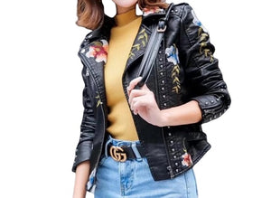 Sleek Knight Leather Moto Jacket - Sexi Biker