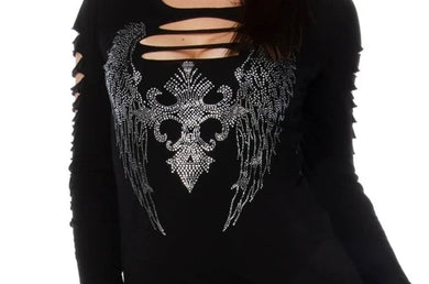 Dark Angel Long Sleeve T-shirt - Sexi Biker