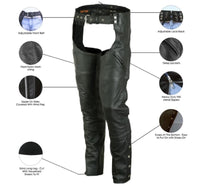 Load Image into Gallery Viewer, Modern Deep Pockets Leather Chaps - Sexi Biker