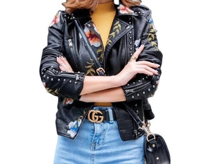 Sleek Knight Leather Moto Jacket - Sexi Biker