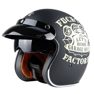 TORC T50 3/4 Garage Built Retro Helmet - Sexi Biker