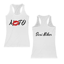 Load Image into Gallery Viewer, MOTO White Tank Top - Sexi Biker