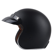 Load Image into Gallery Viewer, TORC T50 3/4 Matte Black Retro Helmet - Sexi Biker