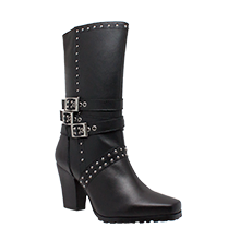 Side Zipper Harness Boot - Sexi Biker