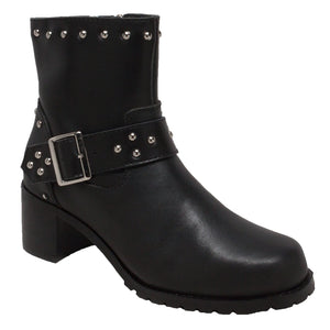 High Heeled Buckle Biker Boot - Sexi Biker