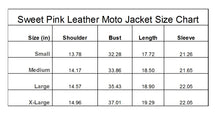 Load Image into Gallery Viewer, Sweet Pink Leather Jacket - Sexi Biker